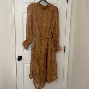 Saints + Secrets floral midi size medium NWT